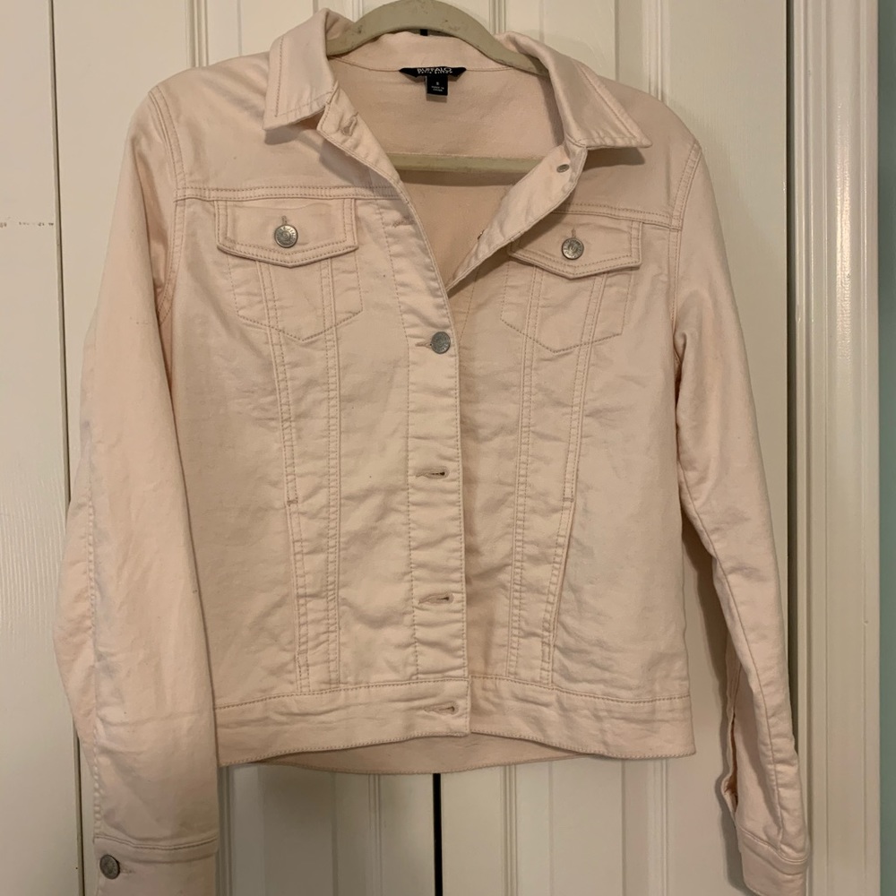 Baby pink jean jacket